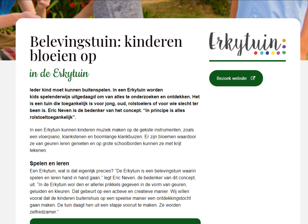 Belevingstuin Support Magazine